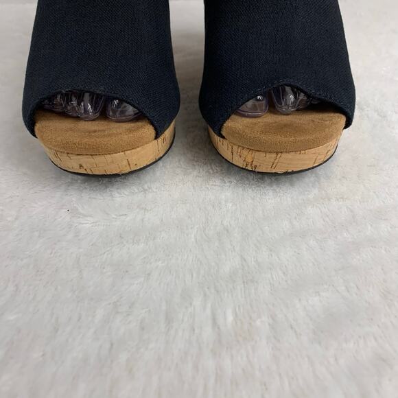 TOMS Women's Strappy Cork Platform Sandals Size 6.5 - Picture 3 of 9